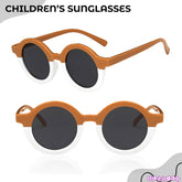 Kids Sunglasses Stylish and Compact Kids Eyewear for Summer (Caramel)